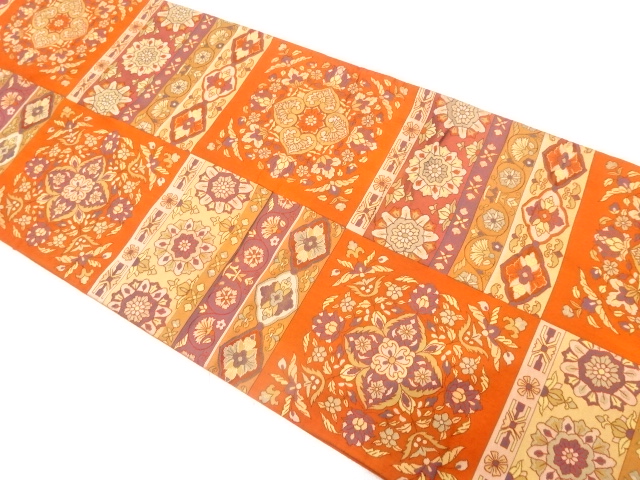 JAPANESE FUKURO OBI / WOVEN FLORAL SARASA